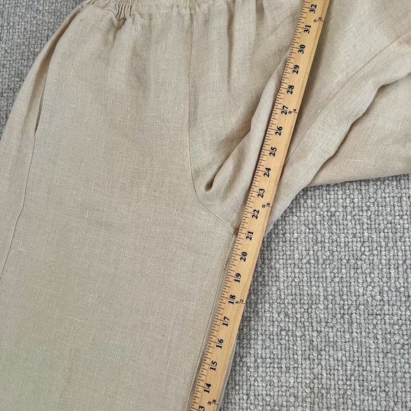 Beaumont Organic Linen Nicole Culottes - bone, size S - Picture 4 of 5